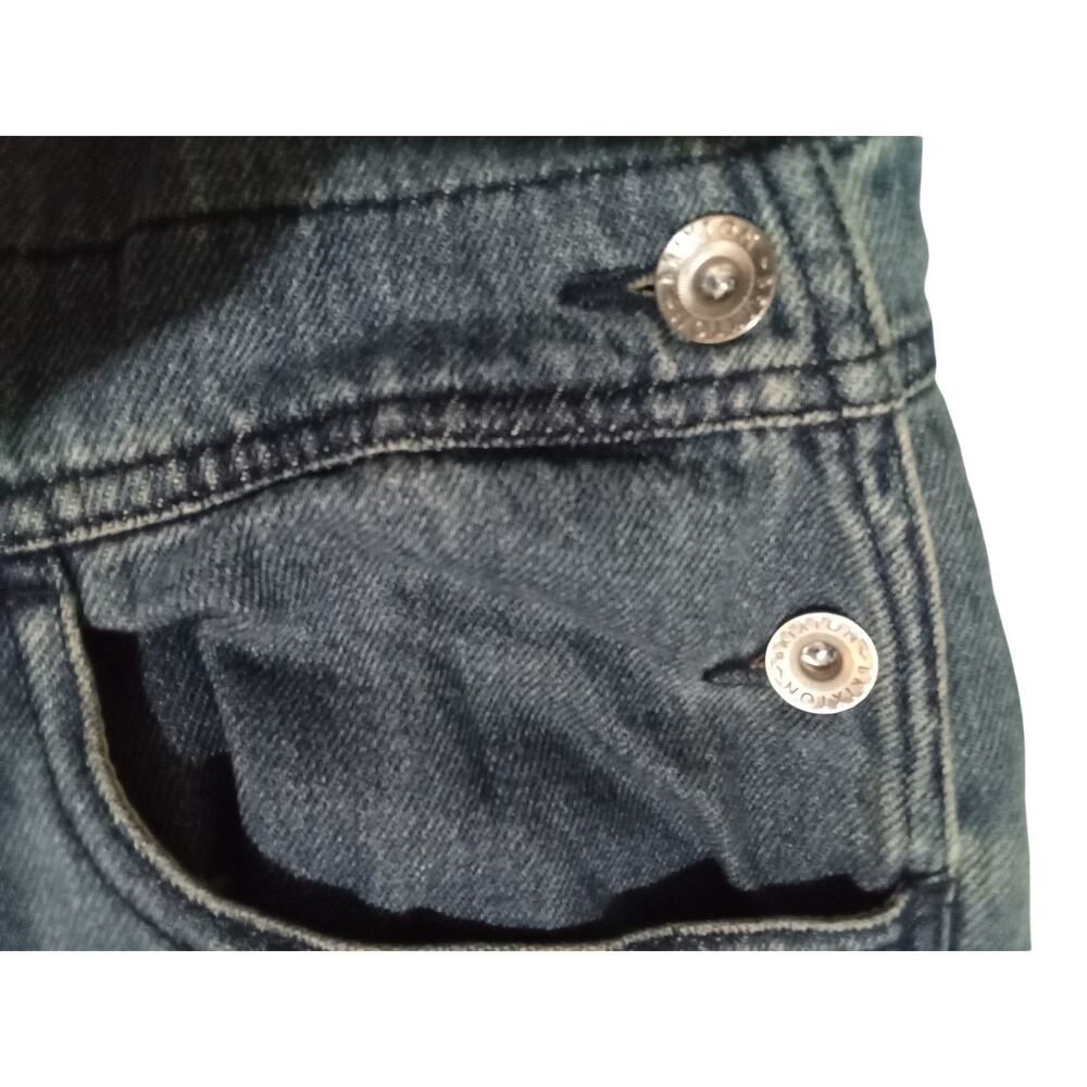 Brixton Costa Two Tone Oversized Denim Overalls Relaxed Fit Casual Size XS - Picture 11 of 14